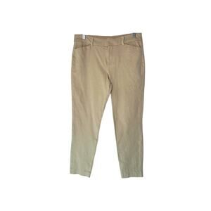Old Navy Tan Khaki Office Secret Slim Pocket Straight Leg Pixie‎ Pants Size 8
